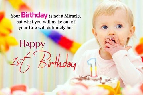 Sweet birthday greeting card with a baby elephant and heartfelt wishes Birthday Wishes for Baby Boy