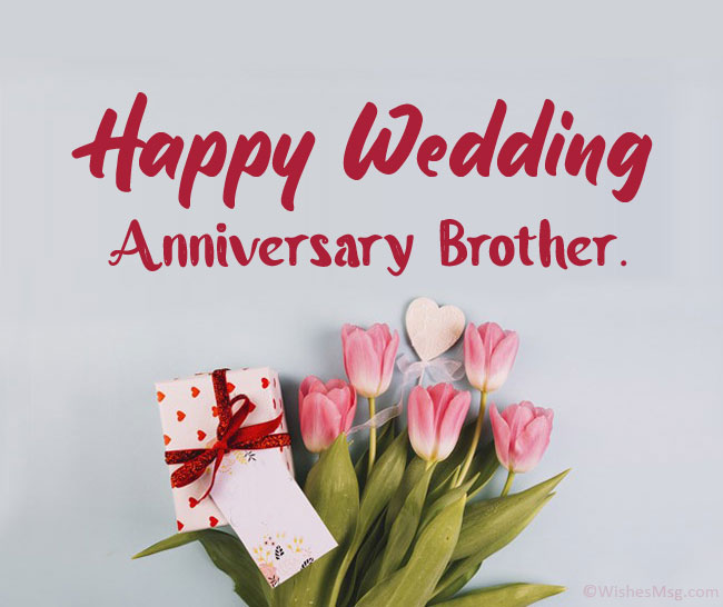 Romantic anniversary greeting card for brother with love and joy Romantic anniversary greeting card for brother with love and joy