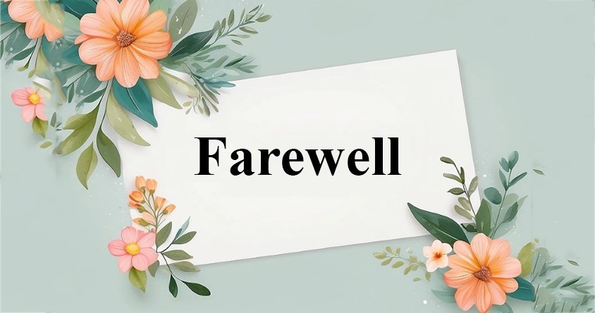 Employee receiving a goodbye card with warm wishes from coworkers Employee receiving a goodbye card with warm wishes from coworkers