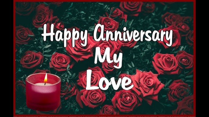 Beautiful anniversary card with loving words for her Beautiful anniversary card with loving words for her
