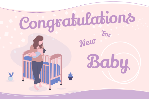 Joyful family celebrating the arrival of their newborn Joyful family celebrating the arrival of their newborn