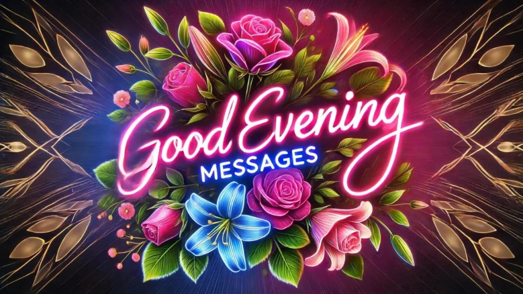 A sister smiling while watching the sunset, with good evening wishes written in soft fonts. A sister smiling while watching the sunset, with good evening wishes written in soft fonts.