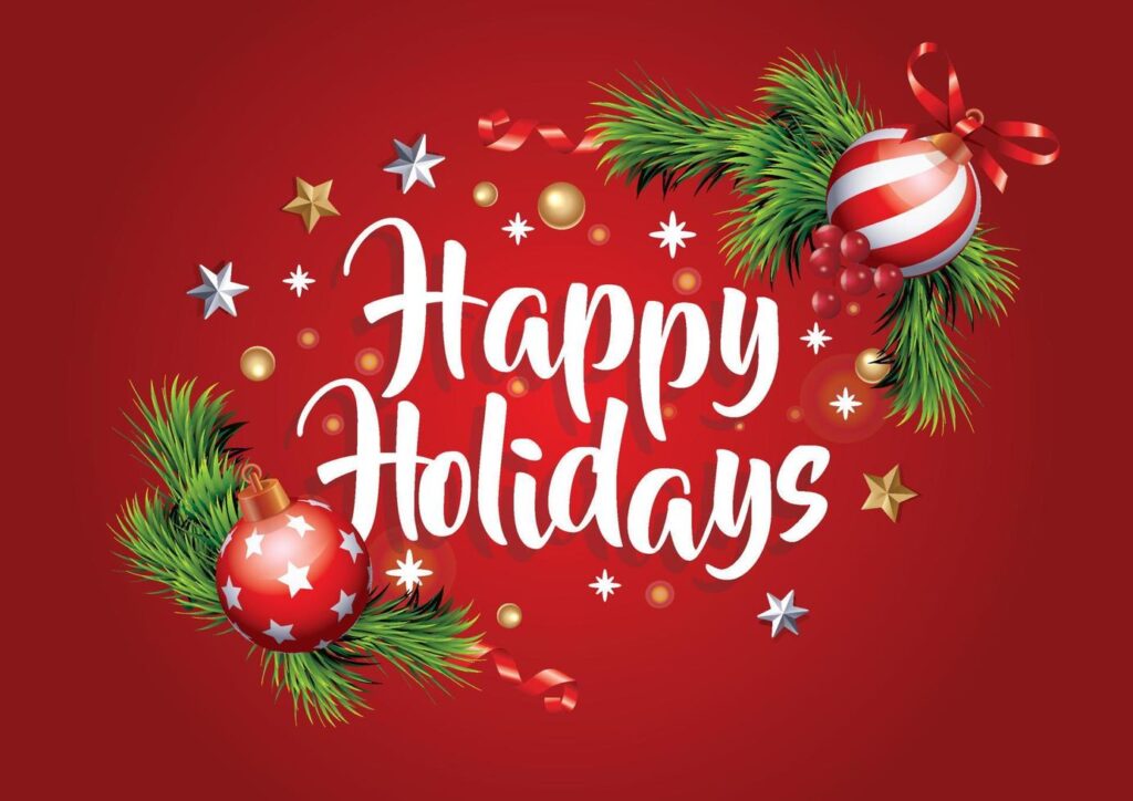 Festive holiday greeting card with a warm message for the boss Festive holiday greeting card with a warm message for the boss