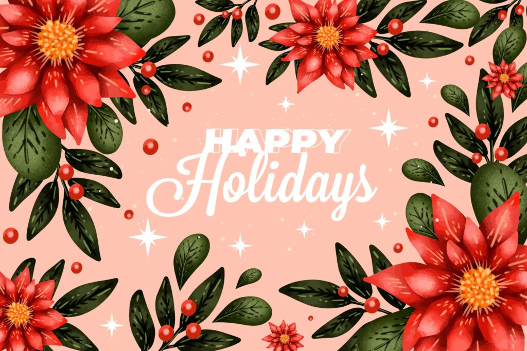 Beautiful holiday decorations with a joyful atmosphere Beautiful holiday decorations with a joyful atmosphere