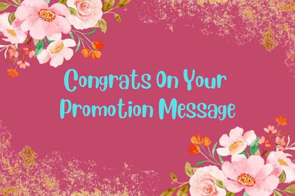 Congratulation on your promotion Congratulation on your promotion