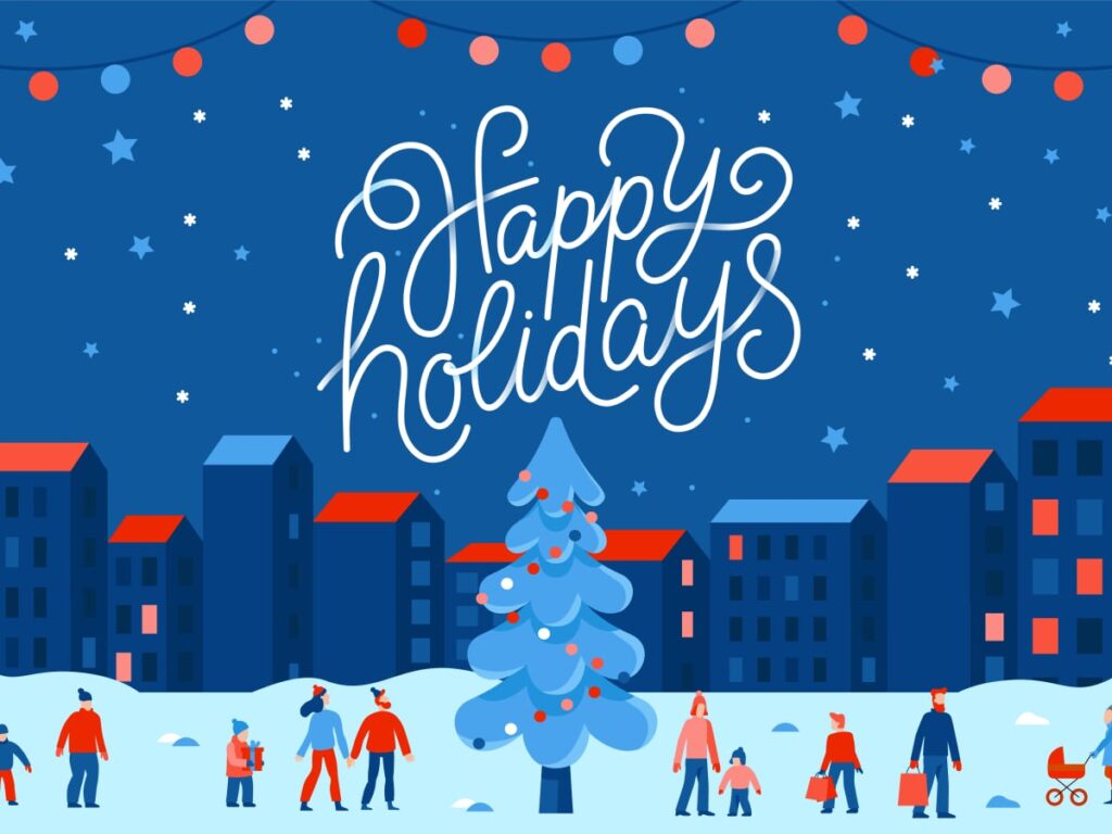 Warm holiday wishes with a cozy winter background Warm holiday wishes with a cozy winter background